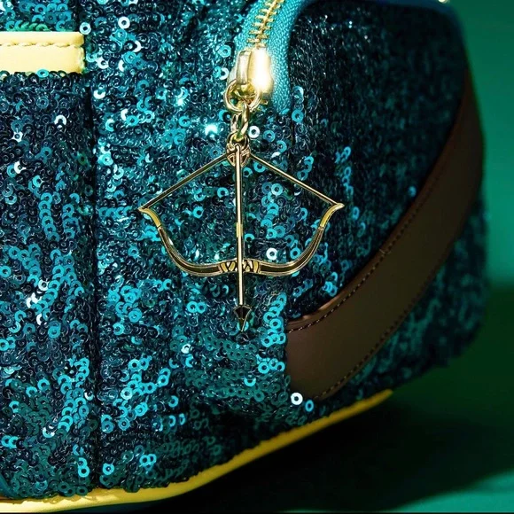 Loungefly Exclusive Princess Merida Sequin Mini Backpack and Wallet Set - Picture 3 of 11